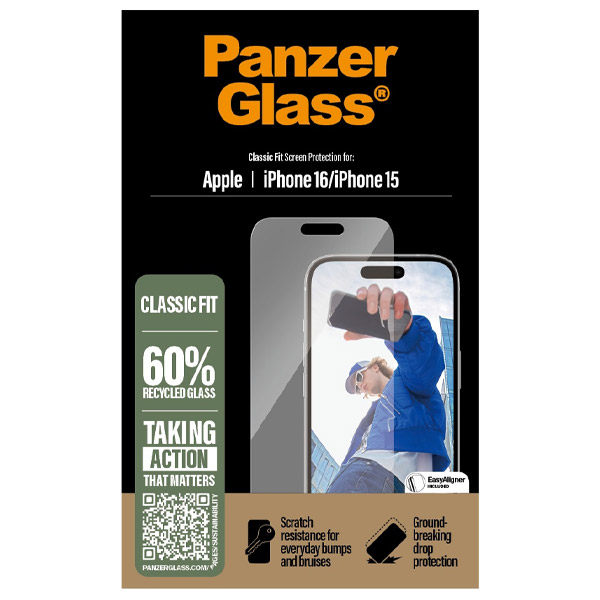 Ochranné sklo PanzerGlass pro Apple iPhone 15/16