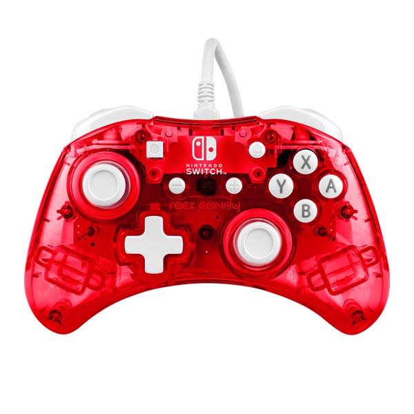 PDP Wired Mini Controller Rock Candy for Nintendo Switch, Stormin Cherry, vystavený, záruka 21  měsíců