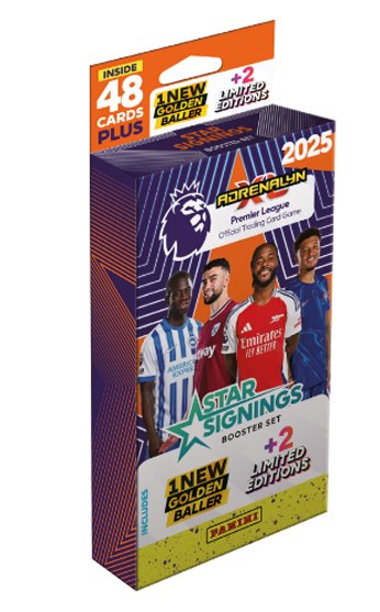 Sběratelské fotbalové karty Panini Premier League 2024/2025 Adrenalyn karty STAR SIGNINGS