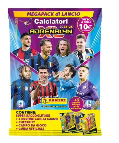 Sběratelské fotbalové karty Panini SERIE A 2024/2025 Adrenalyn starter set