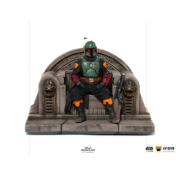 Soška Boba Fett on Throne The Mandalorian (Star Wars)