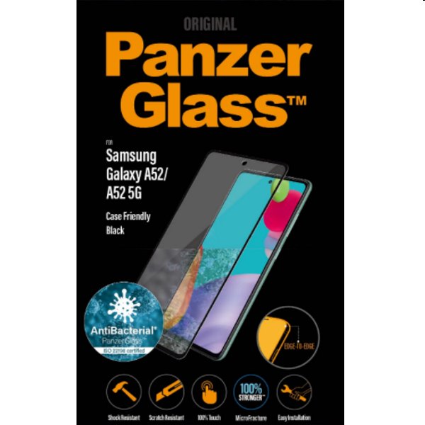 PanzerGlass Case Friendly AB for Samsung Galaxy A53 / A52 - A525F / A52s 5G, černý, rozbalený, záruka 24 měsíců