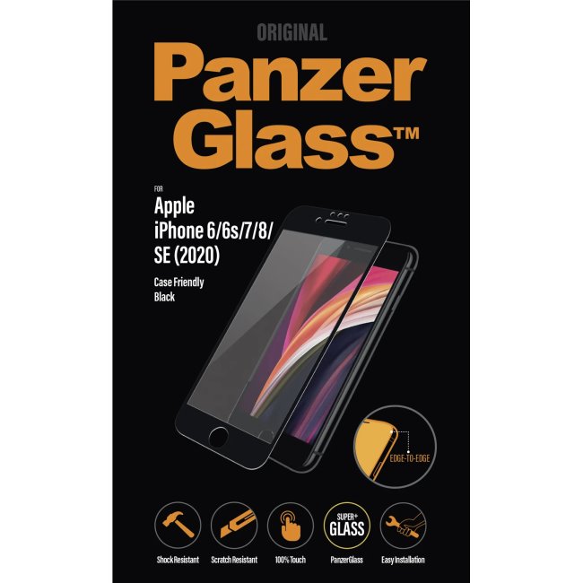 PanzerGlass Case Friendly for Apple iPhone SE 20/SE 22/8/7/6s/6, černý, rozbalený, záruka 24 měsíců