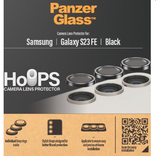 PanzerGlass Hoops Camera Lens Protective Cover for Samsung Galaxy S23 FE, rozbalený, záruka 24 měsíců