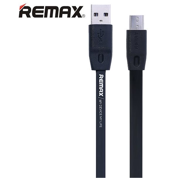 Remax MicroUSB datový kabel s podporou rychlonabíjení, Black