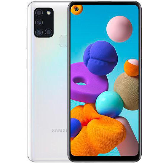 Samsung Galaxy A21s - A217F, 3/32GB, Dual SIM | White, Třída A - použité, záruka 12 měsíců