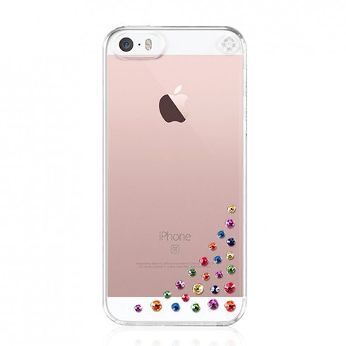 Swarovski kryt Diffusion pro iPhone SE/5s/5-Rainbow Mix