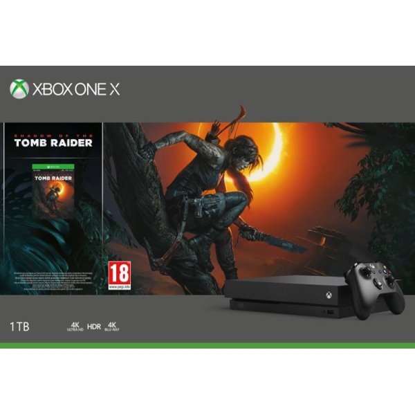 Xbox One X 1TB (Shadow of the Tomb Raider Bundle)-OPENBOX (Rozbalené zboží s plnou zárukou)