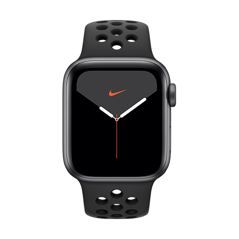 Apple Watch Nike Series 5 GPS, 40mm vesmírná šedá Aluminium Case with Anthracite/černá Nike Sport Band