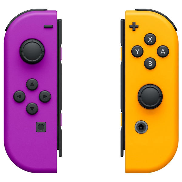 Ovladače Nintendo Joy-Con Pair, neonově fialový / neonově oranžový