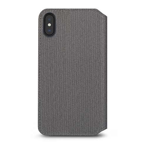 Moshi pouzdro Overture pro iPhone XS Max, herringbone gray