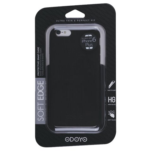 Odoyo kryt Soft Edge pro iPhone 6 Plus/6s Plus, graphite black