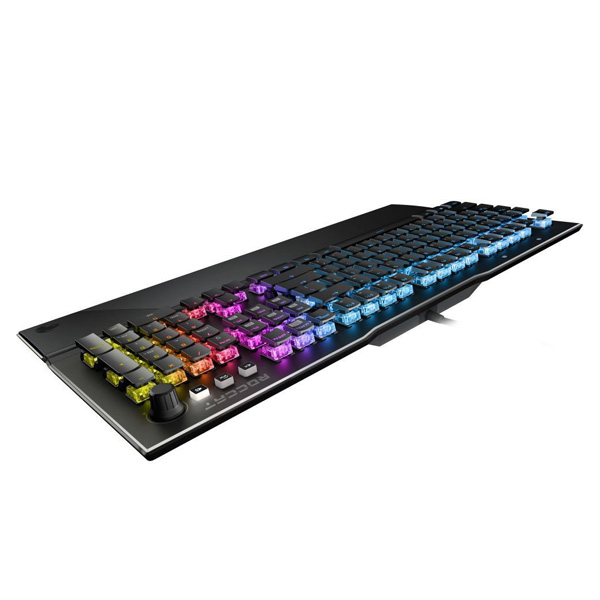 Roccat Vulcan 121 AIMO Gaming Keyboard, Red Titan Switch Speed RGB US Layout, Black