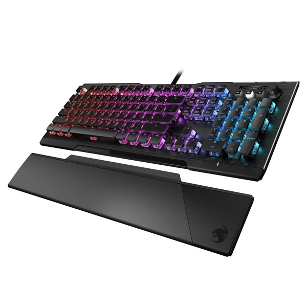 Roccat Vulcan 121 AIMO Gaming Keyboard, Red Titan Switch Speed RGB US Layout, Black