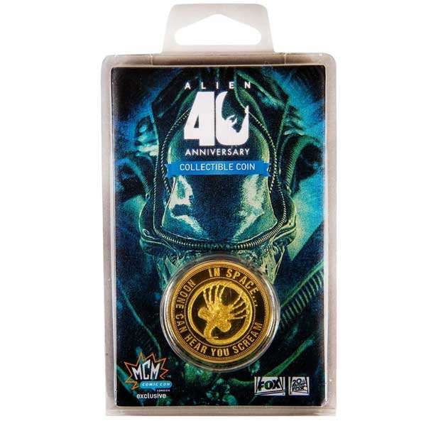 Sběratelská mince Limited Edition Alien 40th Anniversary Collectible Coin Sběratelská mince Limited Edition Alien 40th Anniversary Collectible Coin