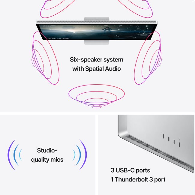 Apple Studio Display 27" Nano-Texture Glass (stojan s nastavitelným náklonem)