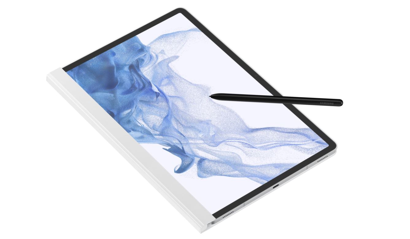 Pouzdro Note View Cover pro Samsung Galaxy Tab S8 Plus, white