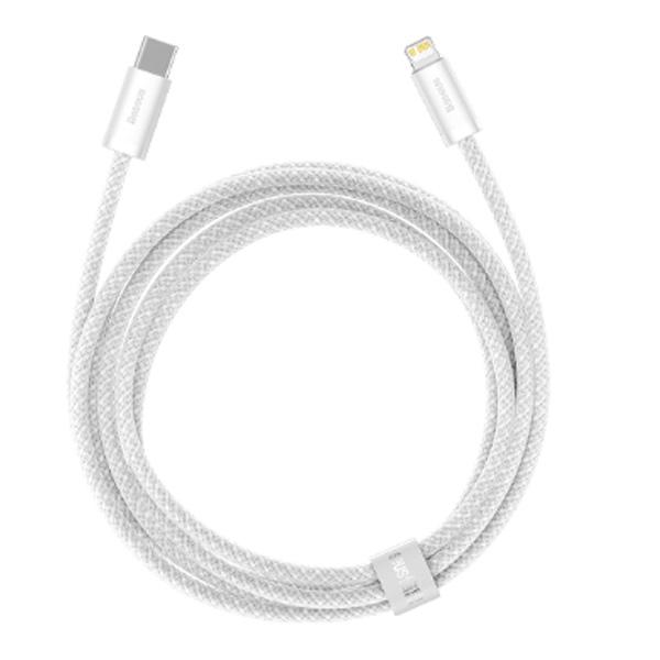 Baseus rychlo nabíjecí datový kabel USB-C/Lightning 2m, bílý