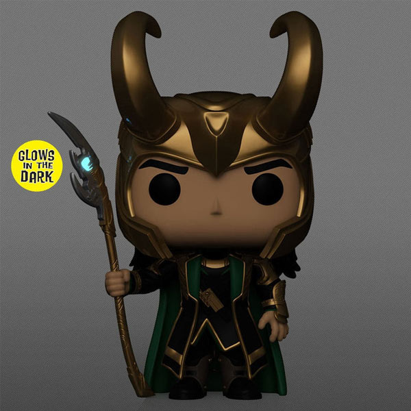 POP! Loki with Scepter, Avengers (Marvel) Special Edition (Svieti v tme)