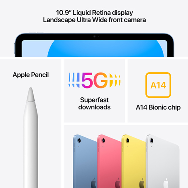 Apple iPad 10.9" (2022) Wi-Fi 256 GB, silver