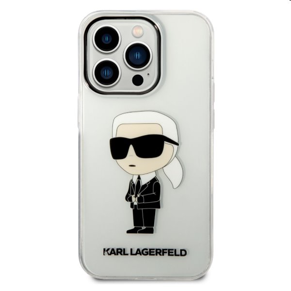 Pouzdro Karl Lagerfeld IML Ikonik NFT pro Apple iPhone 14 Pro, transparentní