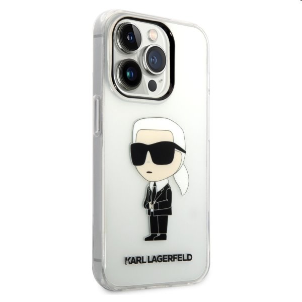 Pouzdro Karl Lagerfeld IML Ikonik NFT pro Apple iPhone 14 Pro, transparentní