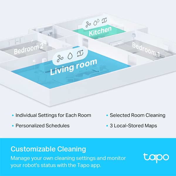 Tp-link Tapo RV30 Plus, Robot Vacuum Cleaner