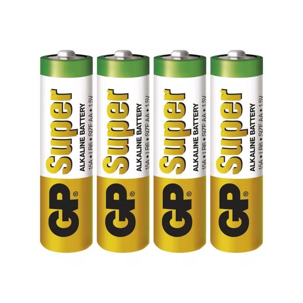 GP Alkalická baterie Super LR6 (AA), 4 kusy