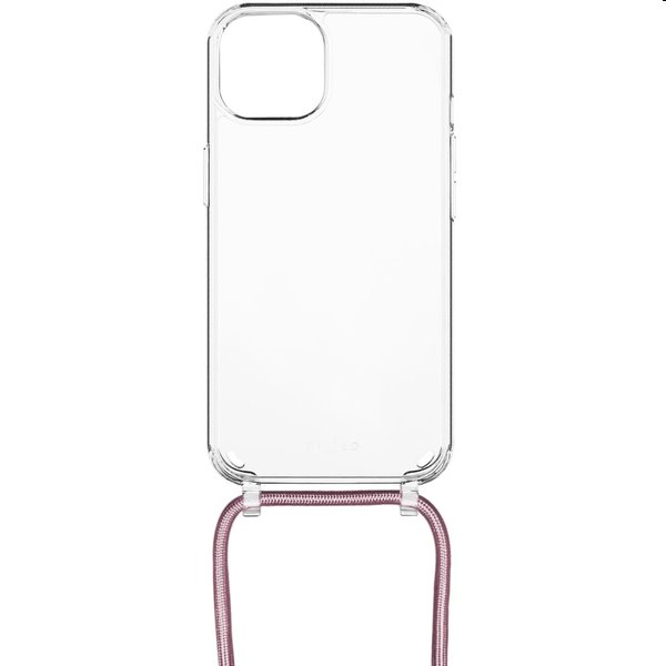 FIXED Pure Neck se šnůrkou na krk pro Apple iPhone 11, růžová