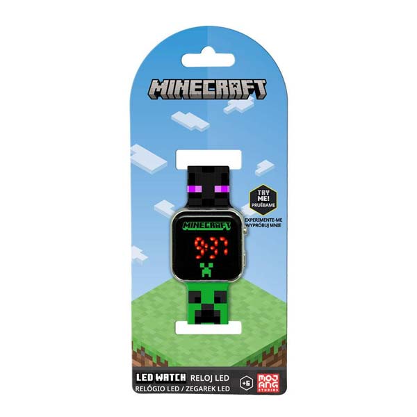 Kids Licensing dětské LED hodinky Minecraft Mob heads