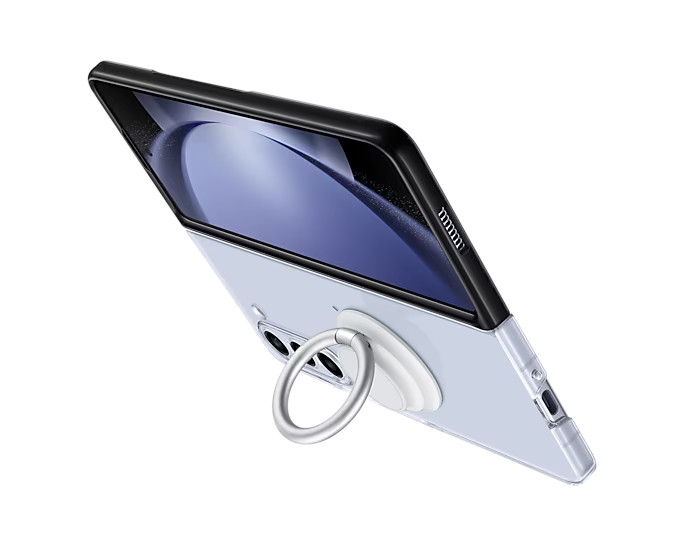 Pouzdro Clear Gadget pro Samsung Galaxy Z Fold5, transparent (s odnímatelným úchytem)