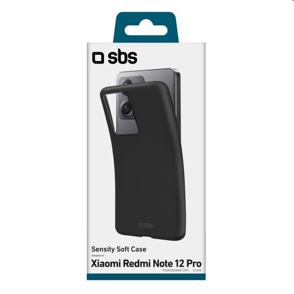 Pouzdro SBS Sensity pro Xiaomi Redmi Note 12 Pro, černé Pouzdro SBS Sensity pro Xiaomi Redmi Note 12 Pro, černé