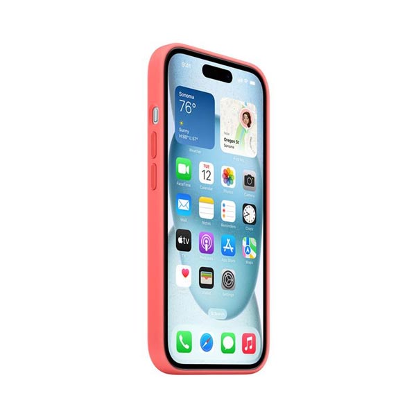 Apple iPhone 15 Plus Silicone Case with MagSafe - Guava