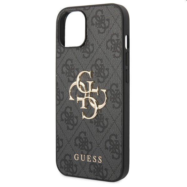 Pouzdro Guess PU 4G Metal Logo pro iPhone 15. šedé