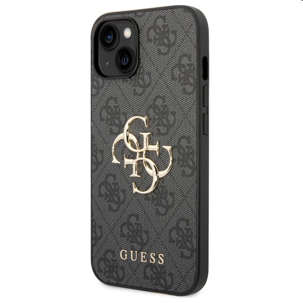 Pouzdro Guess PU 4G Metal Logo pro iPhone 15. šedé