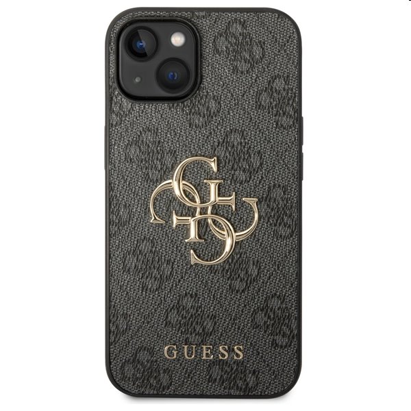 Pouzdro Guess PU 4G Metal Logo pro iPhone 15. šedé