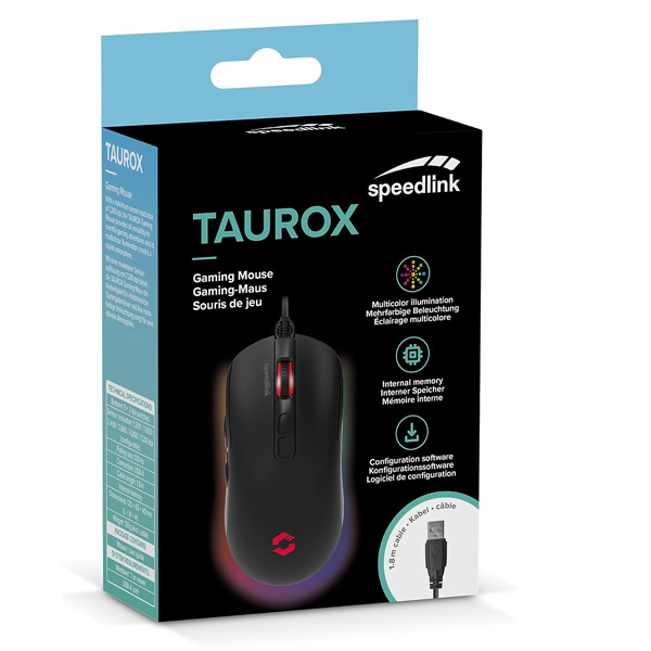 Speedlink Taurox RGB herní myška, black