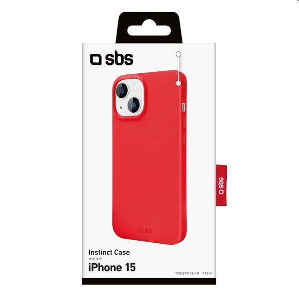 SBS pouzdro Instinct pro Apple iPhone 15, červené