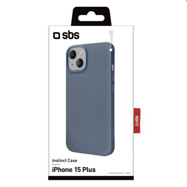 SBS pouzdro Instinct pro Apple iPhone 15 Plus, modré