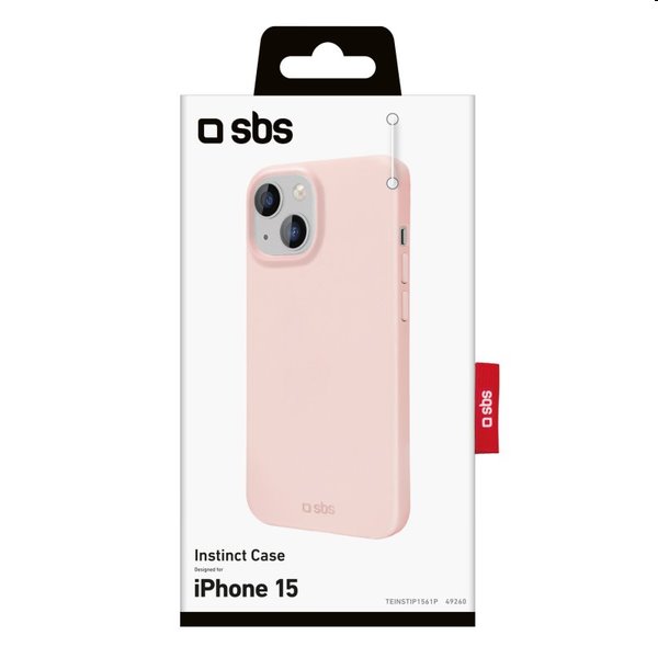 SBS pouzdro Instinct pro Apple iPhone 15,  růžové