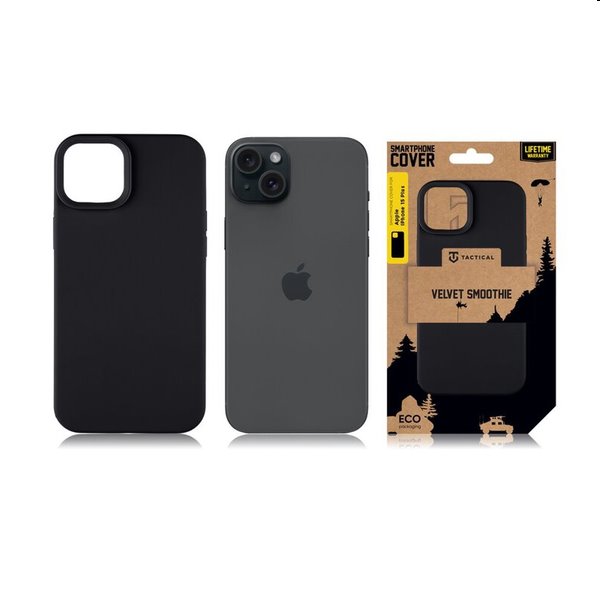 Pouzdro Tactical Velvet Smoothie pro Apple iPhone 15 Plus, černé