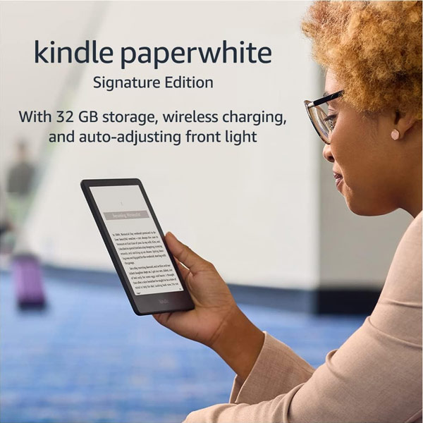 Amazon Kindle Paperwhite 5 2021, 6,8" 16 GB E-ink displej, WIFi, černý, bez reklam