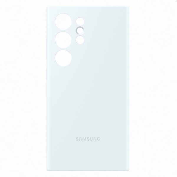 Pouzdro Silicone Cover pro Samsung Galaxy S24 Ultra, white