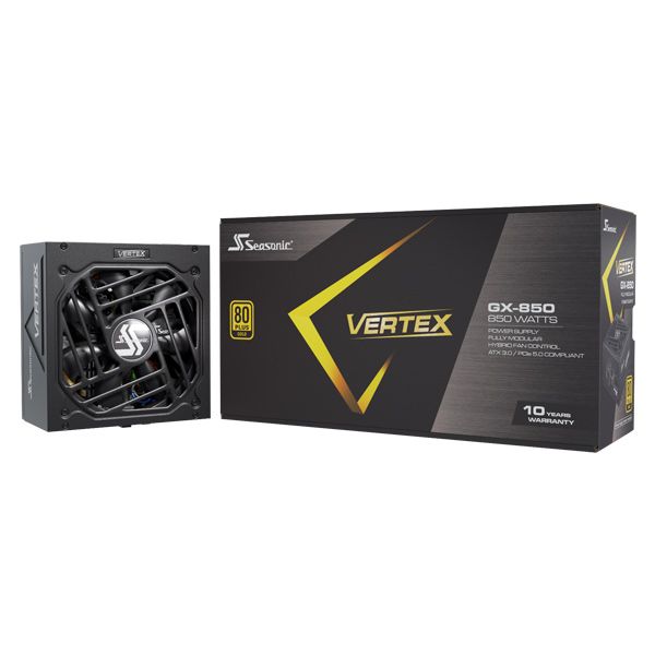 Seasonic VERTEX GX GOLD 850W ATX 3.0, PCIe 5.0, modular Seasonic VERTEX GX GOLD 850W ATX 3.0, PCIe 5.0, modular