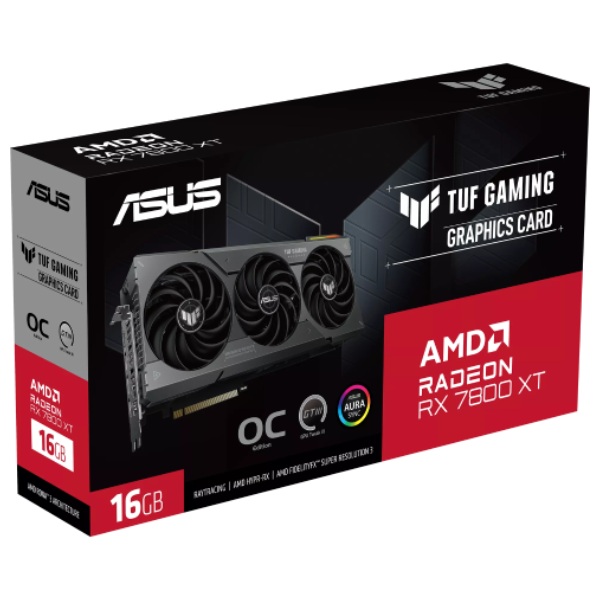 ASUS VGA AMD Radeon RX 7800 XT TUF GAMING OC, 16 GB GDDR6