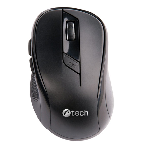 Bezdrátová myš C-Tech WLM-02, USB, 1600 dpi, černá