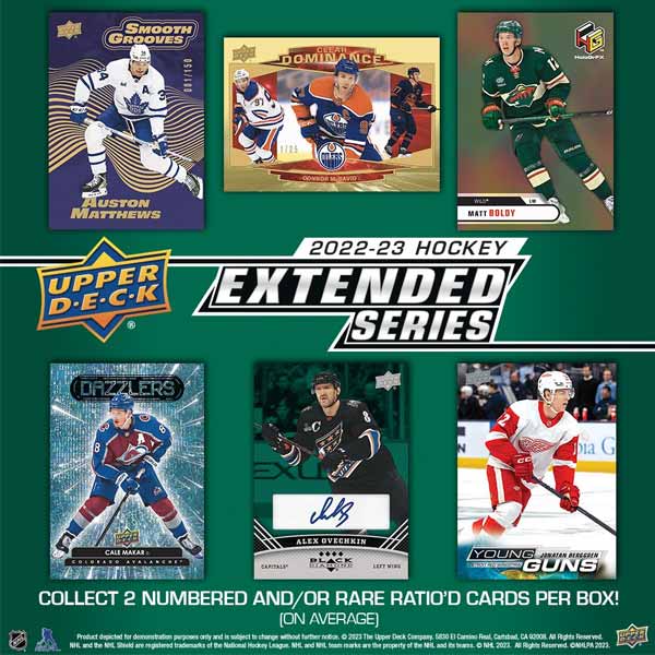 2022/23 Upper Deck Extended Series Hockey Balíček Karet