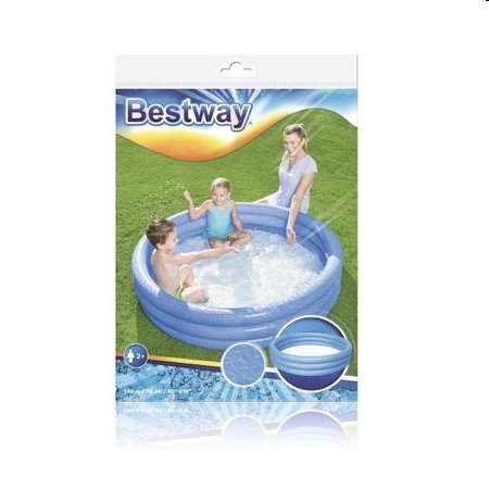 Acra Bestway Trojkomorový bazén 122 x 25 cm, modrý