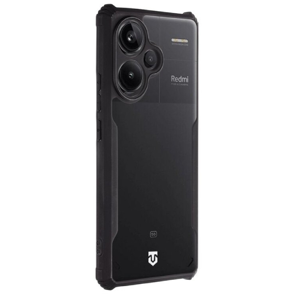 Puzdro Tactical Quantum Stealth pre Xiaomi Redmi Note 13 Pro plus, transparentné/čierne