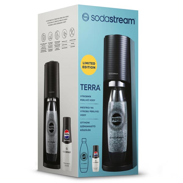 Sodastream Terra pepsi zero megapack, černý